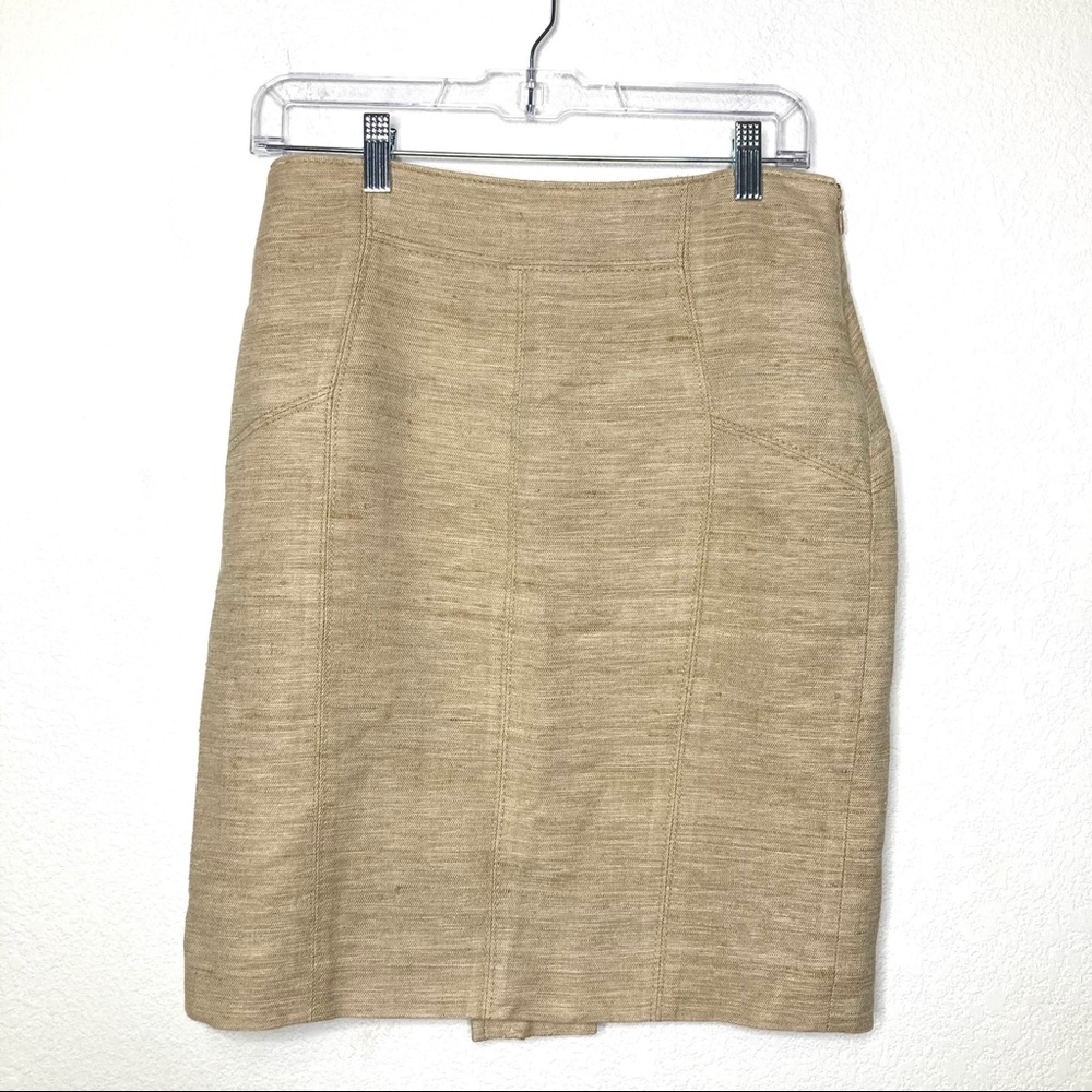 Ann Taylor Beige Khaki Pencil Skirt